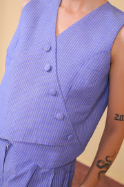 Cross Button Vest