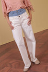 Two Tone Waistband Jeans