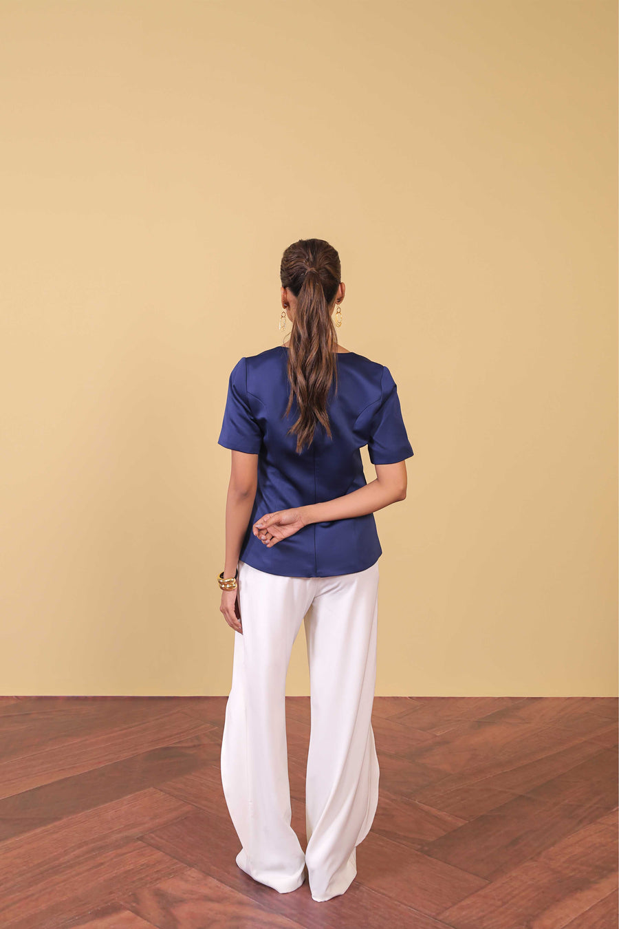 Midnight Square-Neck Top
