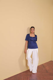 Midnight Square-Neck Top