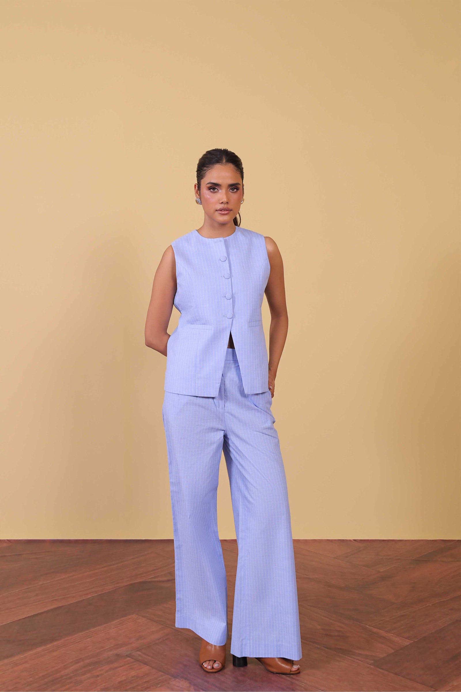 Soft Pinstripe Pants