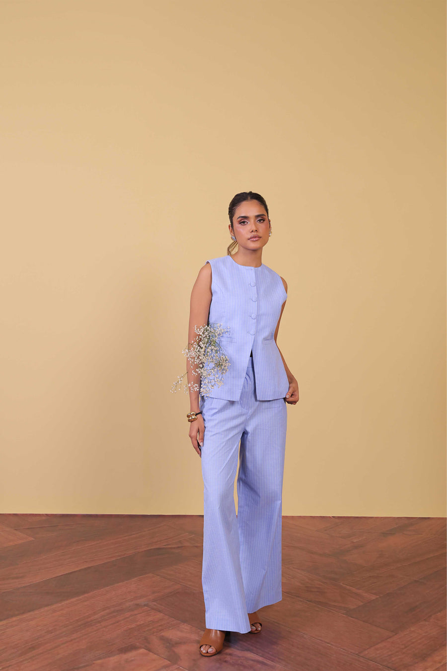 Soft Pinstripe Pants