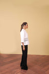 White Lace Panel Top