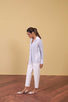 White Cropped Trousers
