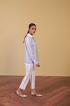 White Cropped Trousers