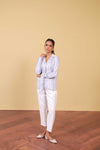 White Cropped Trousers