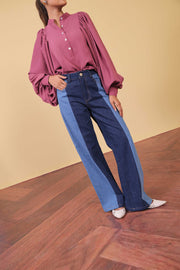 Split Panel Jeans