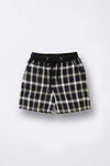 Black Checkered Shorts