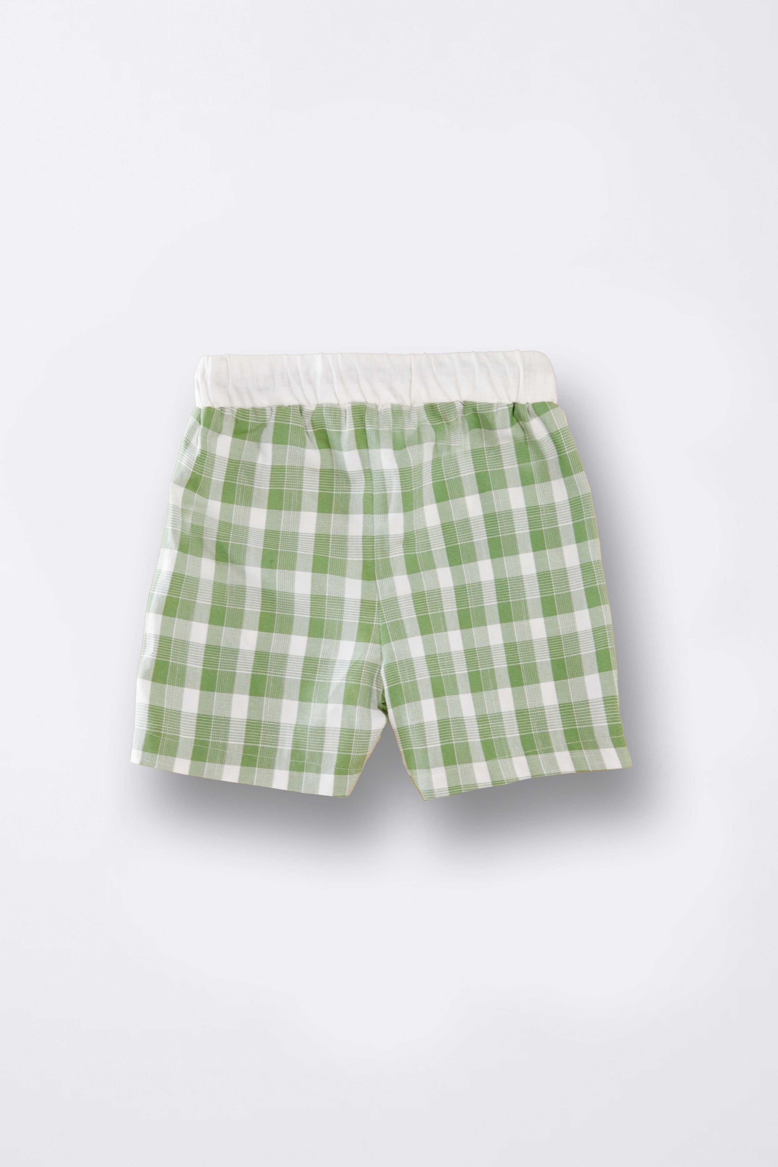 Green Checkered Shorts