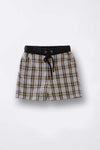 Grey Checkered Shorts