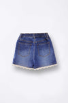 Lace Denim Shorts