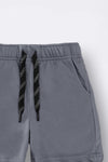 Grey Knit Shorts