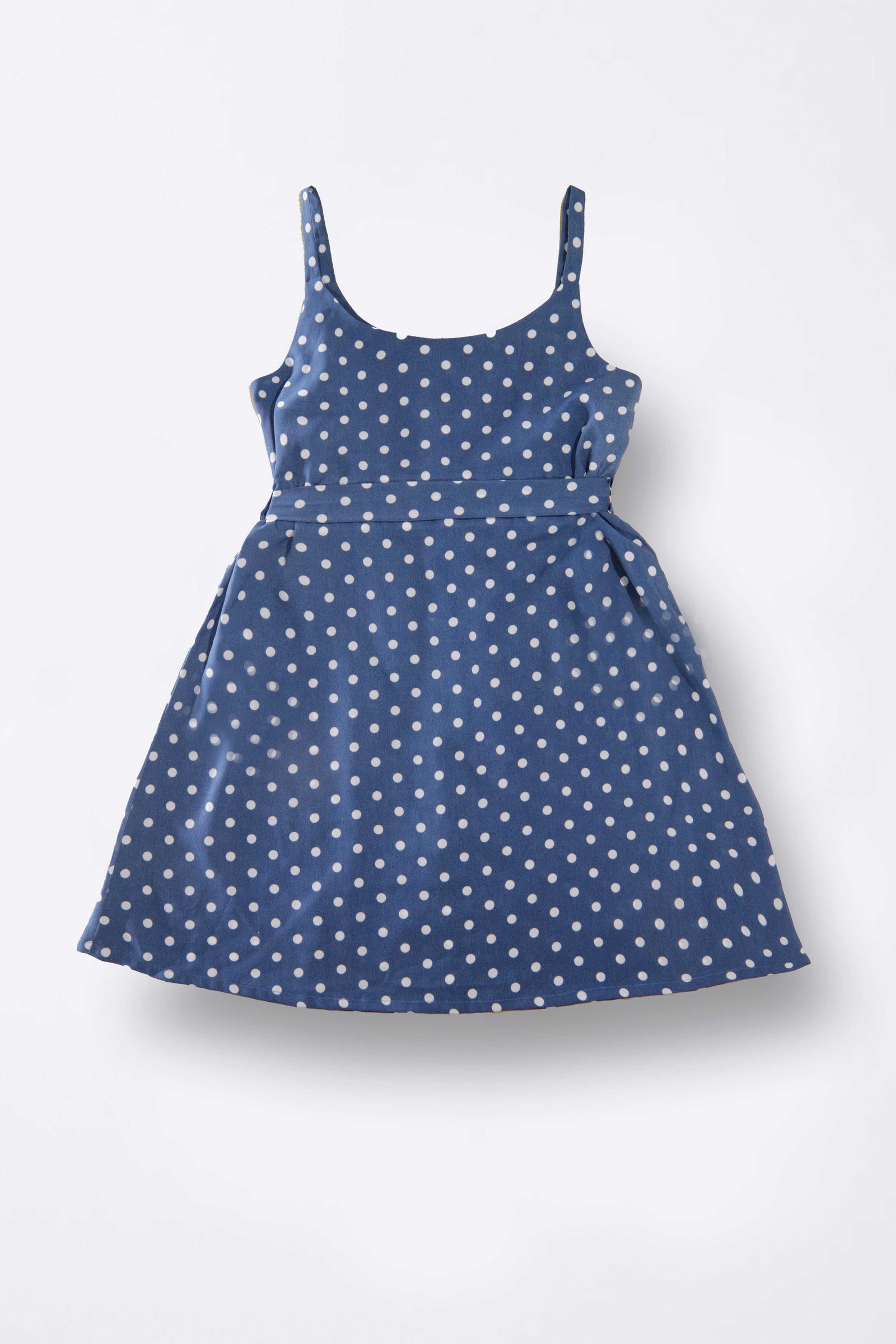 Sleeveless Polka Dot Dress