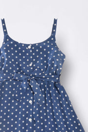 Sleeveless Polka Dot Dress