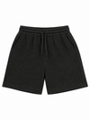 Black Resort Shirt & Shorts Set