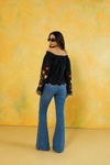 Embroidered Off Shoulder Blouse