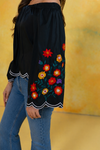 Embroidered Off Shoulder Blouse