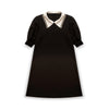 Midnight Lace Collar Dress