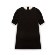 Midnight Lace Collar Dress