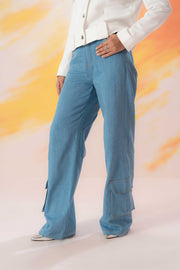 Flared Cargo Jeans