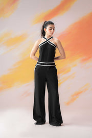 Halter Neck Mononchrome Jumpsuit