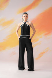 Halter Neck Mononchrome Jumpsuit