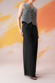 Black Flared Trouser