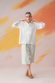 Oversized Broderie Shirt