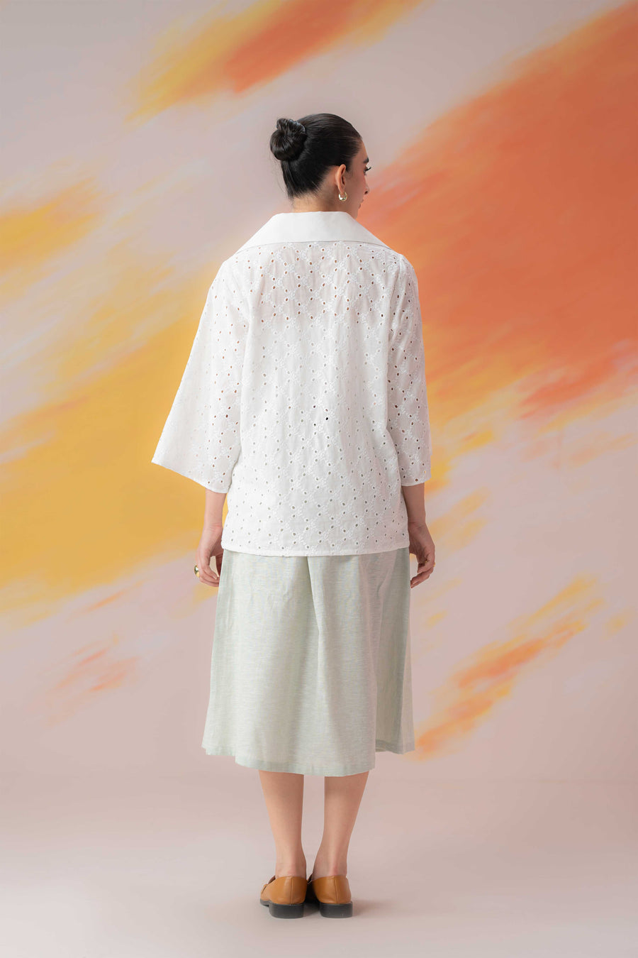 Oversized Broderie Shirt