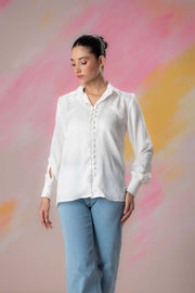 White Buttoned Blouse