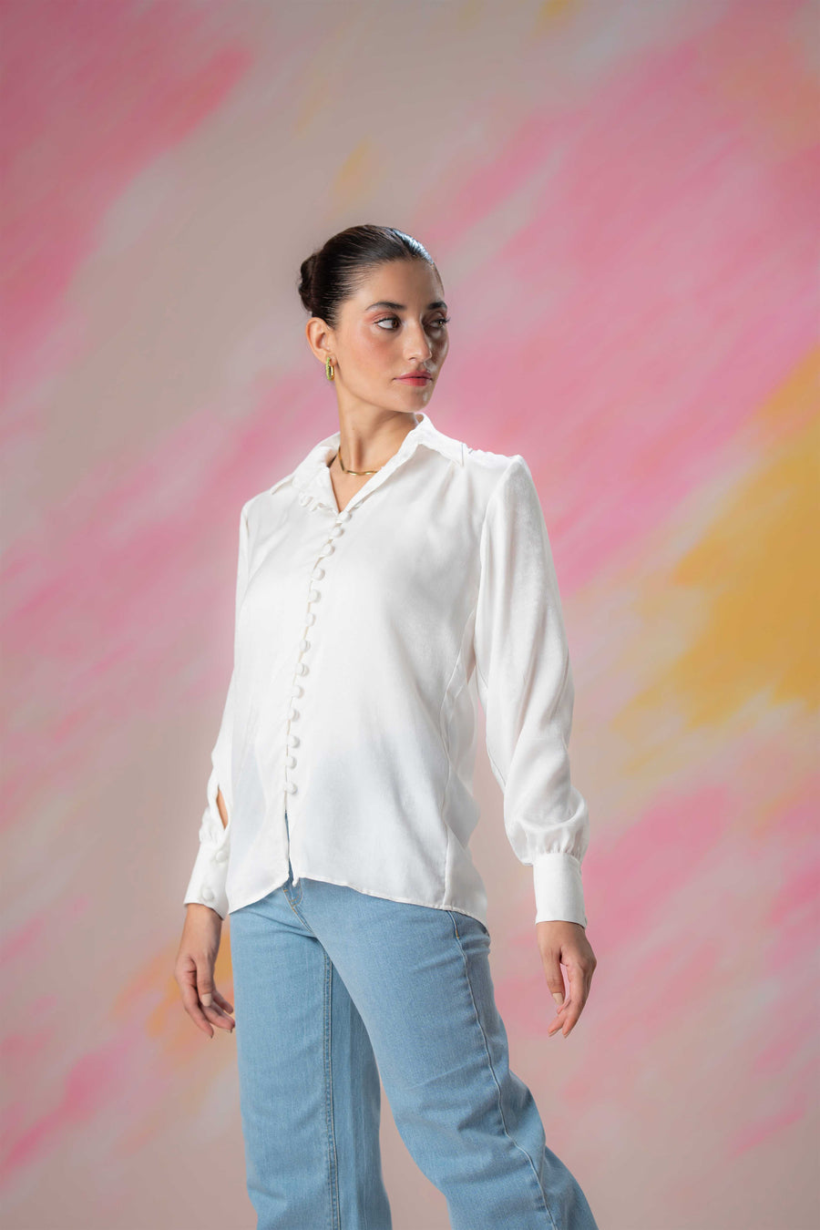 White Buttoned Blouse