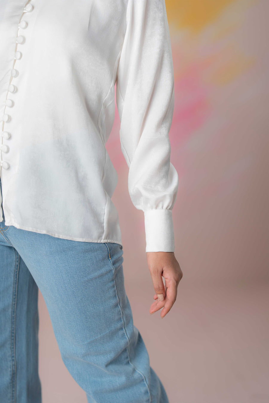 White Buttoned Blouse