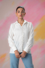 White Buttoned Blouse