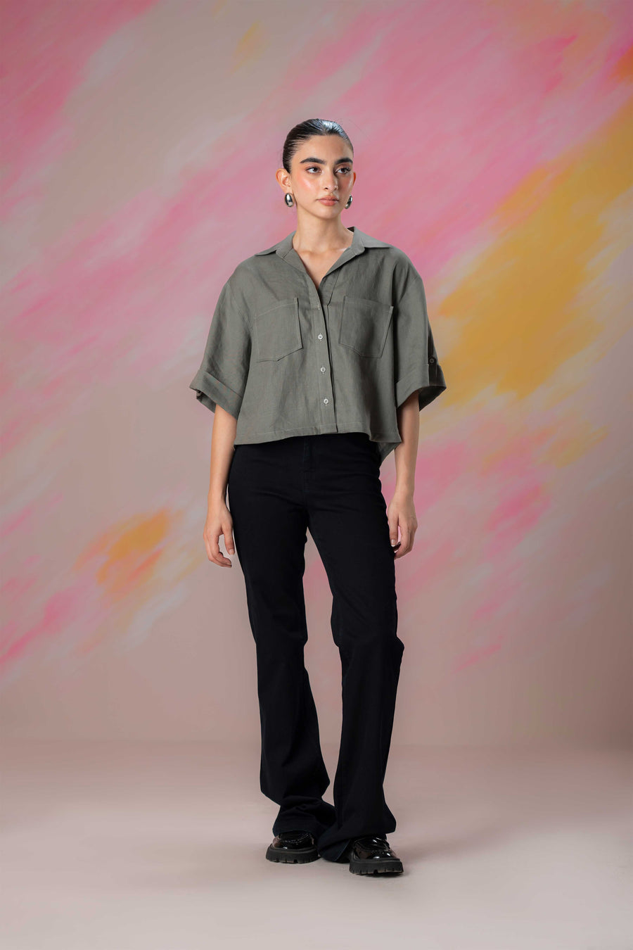 Relaxed Front Pocket Shirt