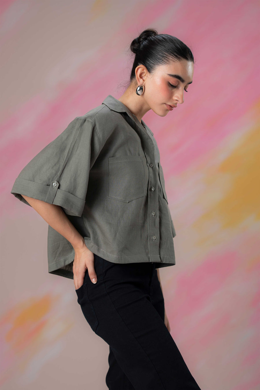 Relaxed Front Pocket Shirt