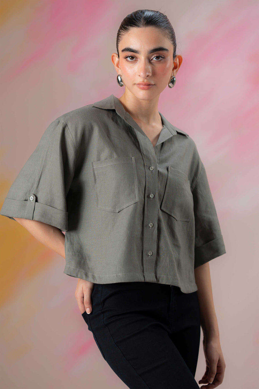 Relaxed Front Pocket Shirt