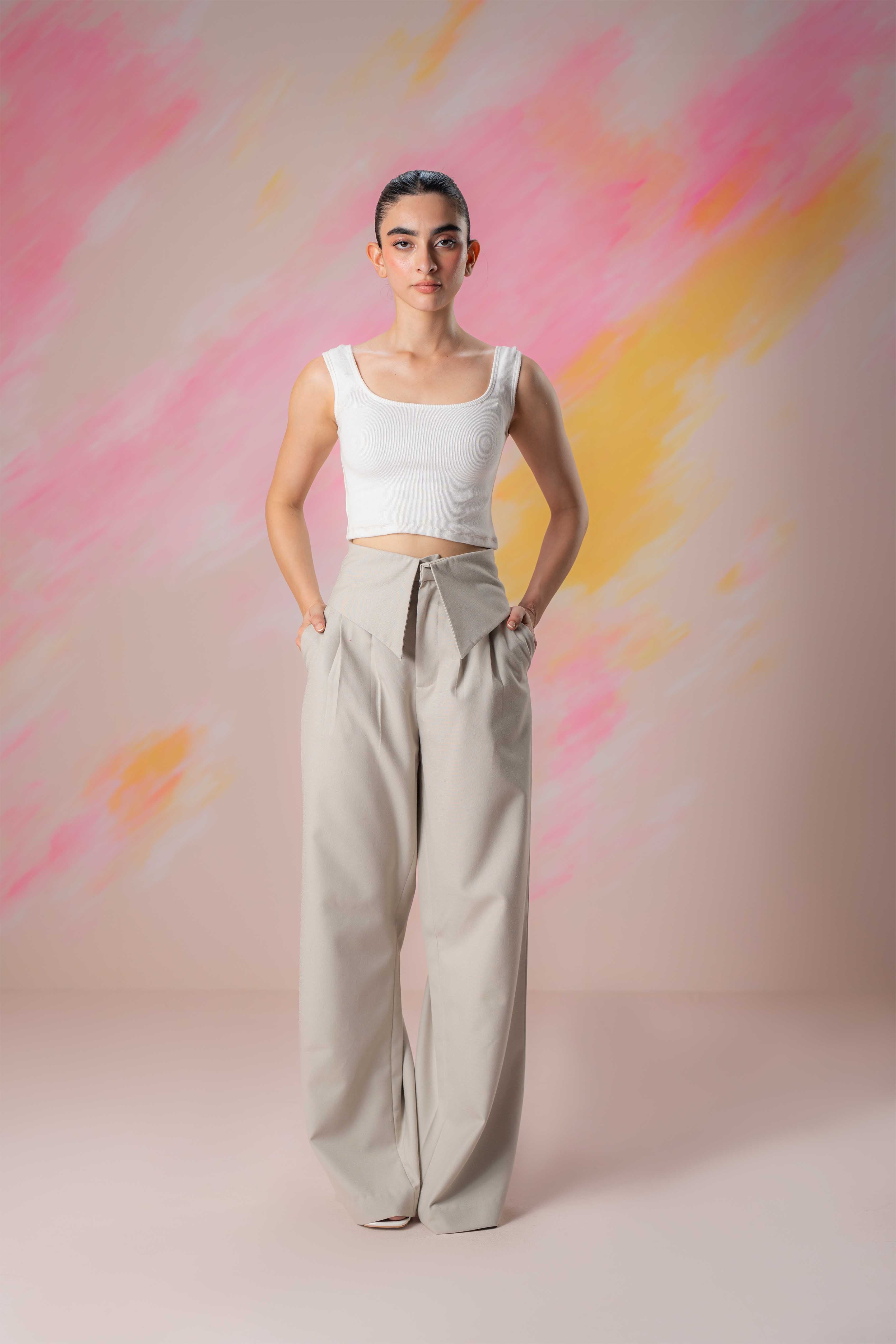 Pointed Waist Trouser