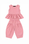 Pink Peplum Set