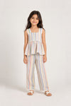 Pastel Stripe Peplum Set