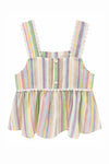 Pastel Stripe Peplum Set