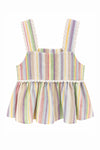 Pastel Stripe Peplum Set