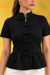Mandarin Peplum Top
