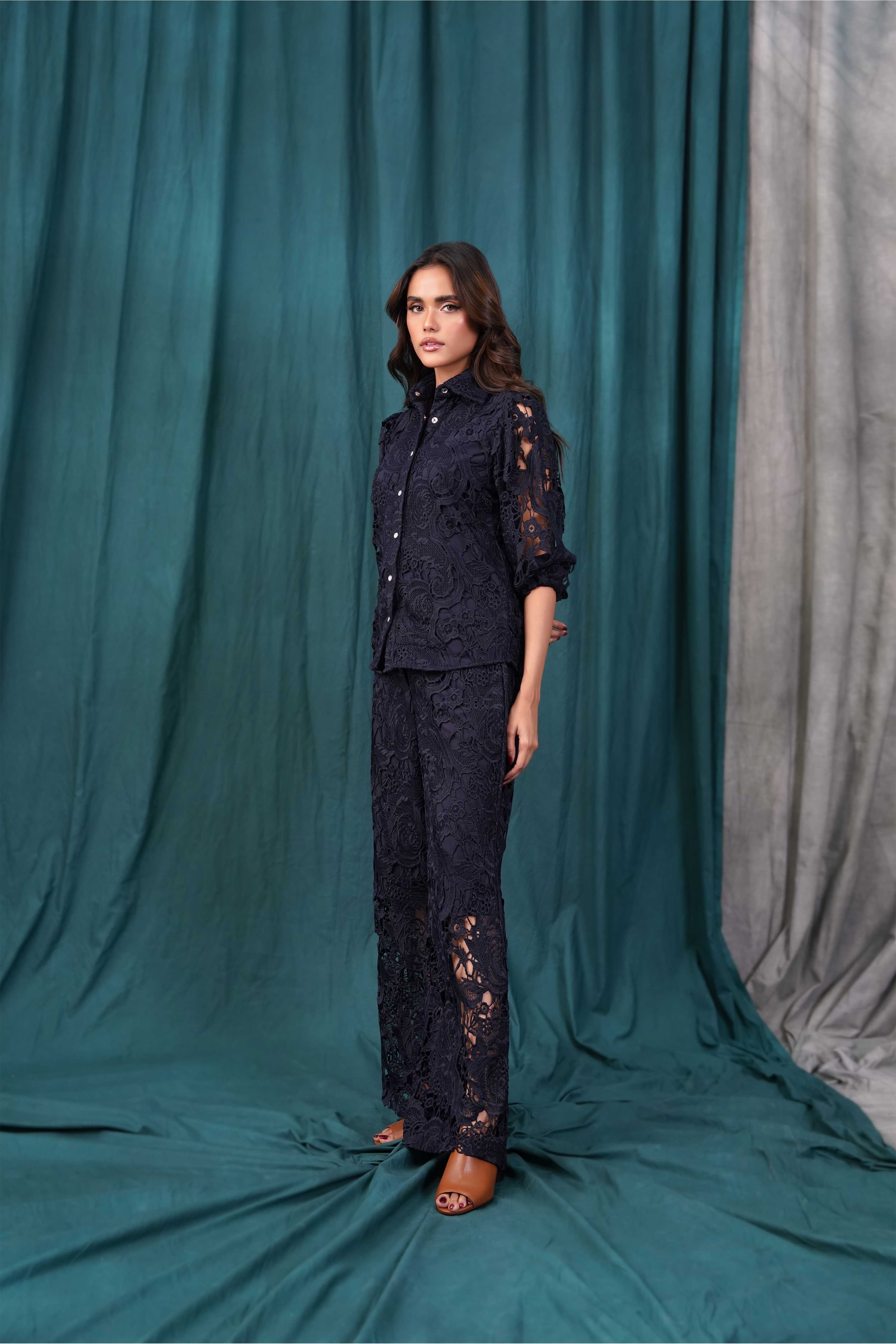 Lace Flared Trouser