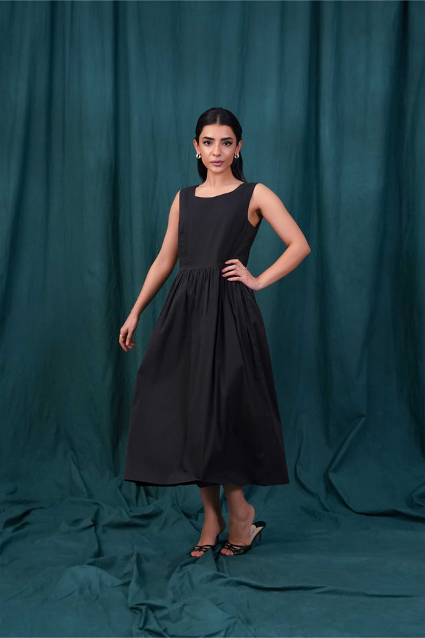 black long western dress Sleeveless – 4andco OCT2025IMMIDIATES Size:IT 38 - US 8 round events Baby Shower Guest Dress
