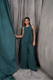 Green Wide Leg Trouser