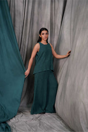 Green Wide Leg Trouser